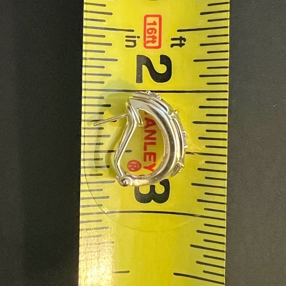 Sterling Silver Amethyst Earrings - Picture 7 of 7